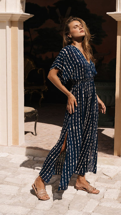 Poppy Serenity Maxi Dress - Current Navy