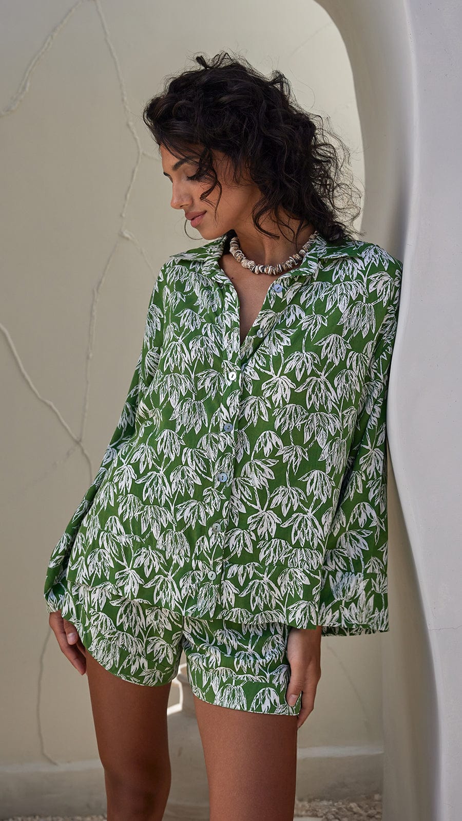 Button Down Shirt Vanoria - Canopy Green