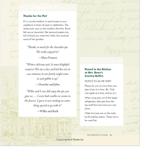 Mrs. Rowe's Little Book of Southern Pies by Mollie Cox Bryan