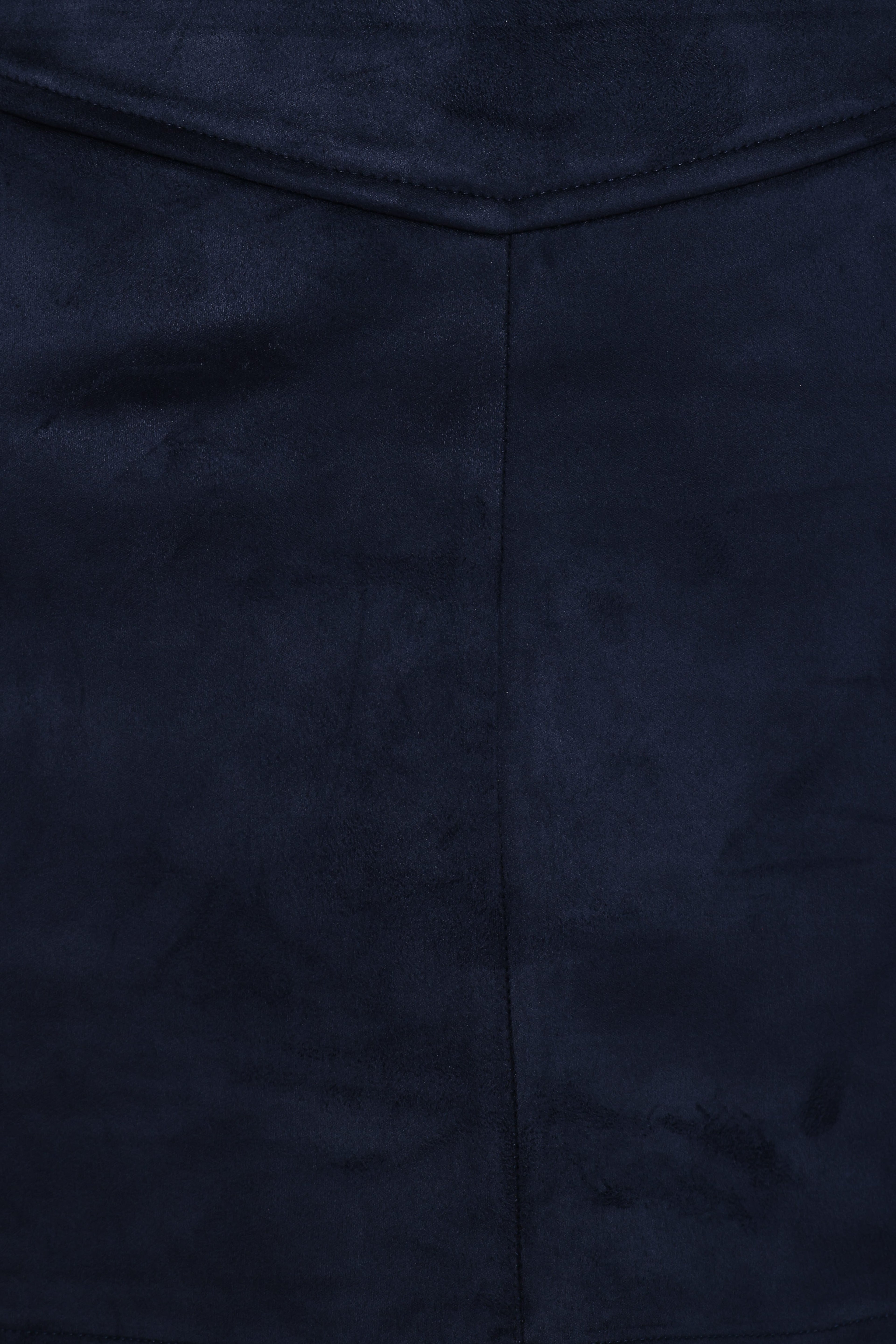Hope Suede Mini Skirt - Navy