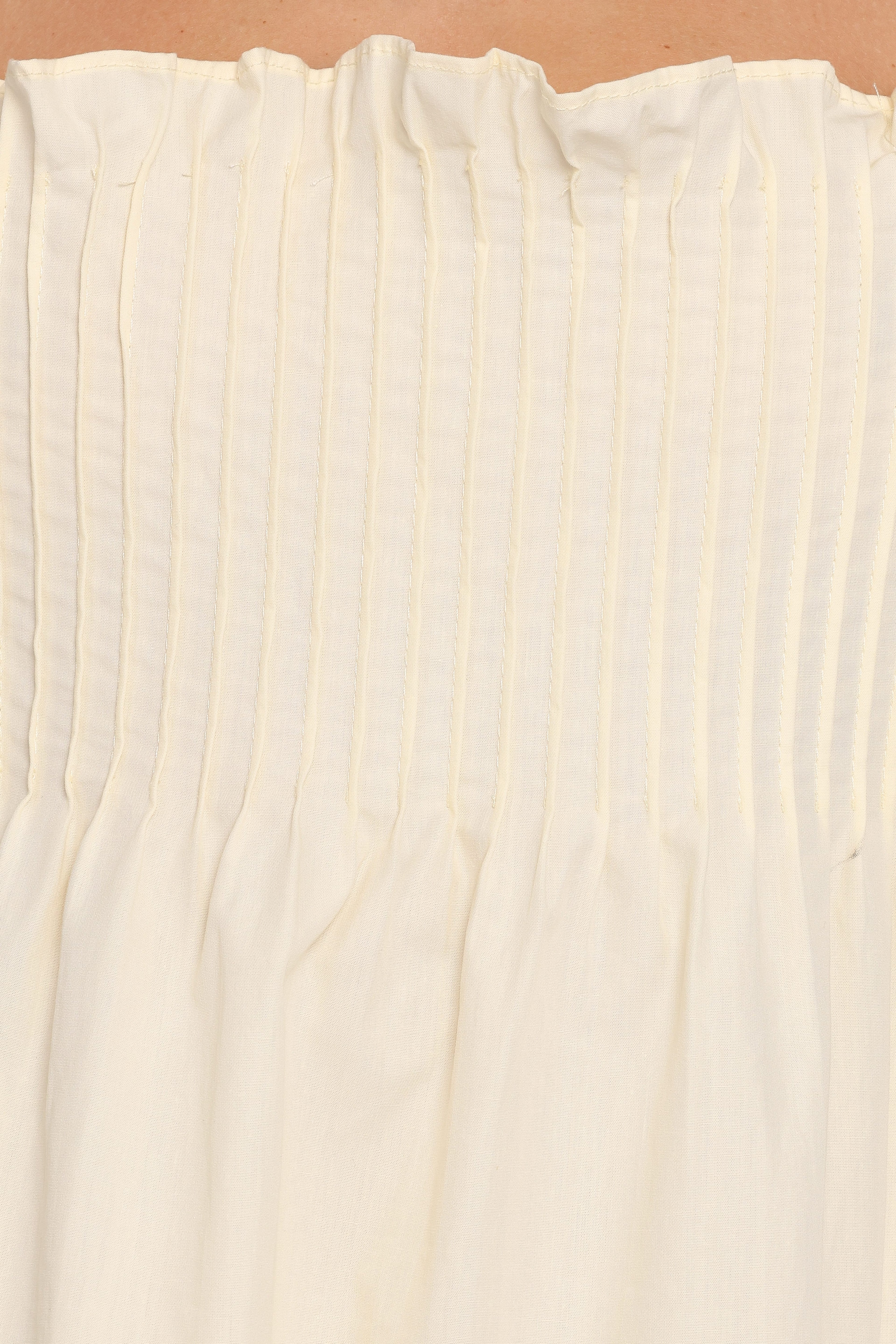Carson Pleated Top - Butter Yellow