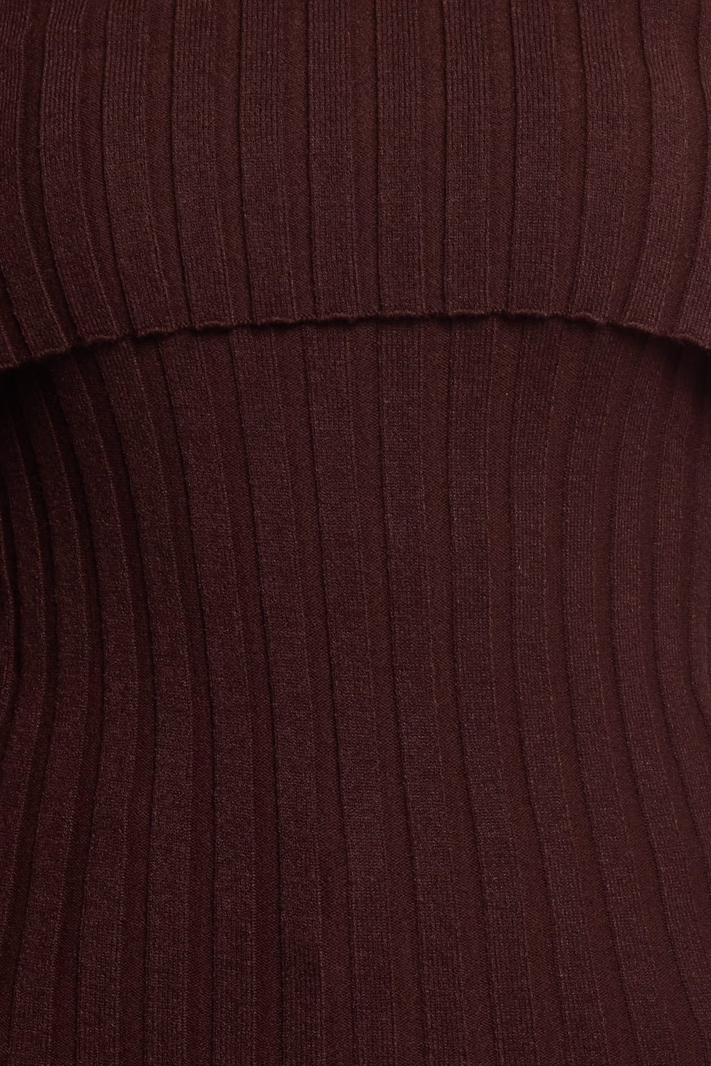 Inora Off Shoulder Knit Top - Chocolate