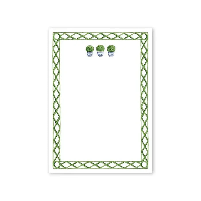 Poolside Topiary Notepad