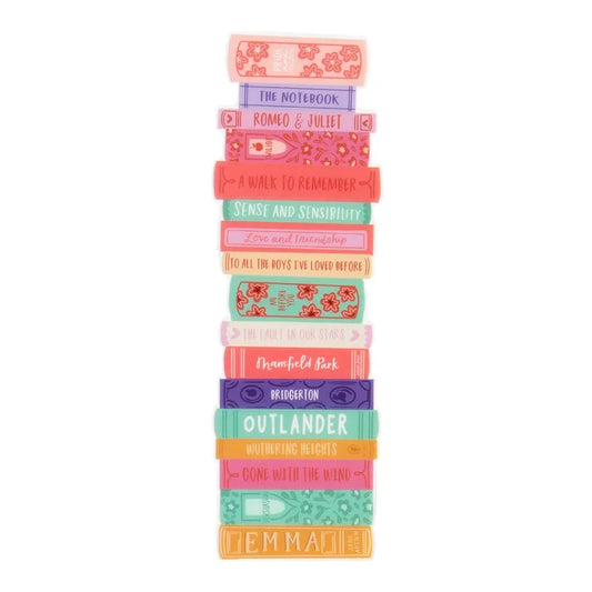 Romance Novels Book Stack Bookmark